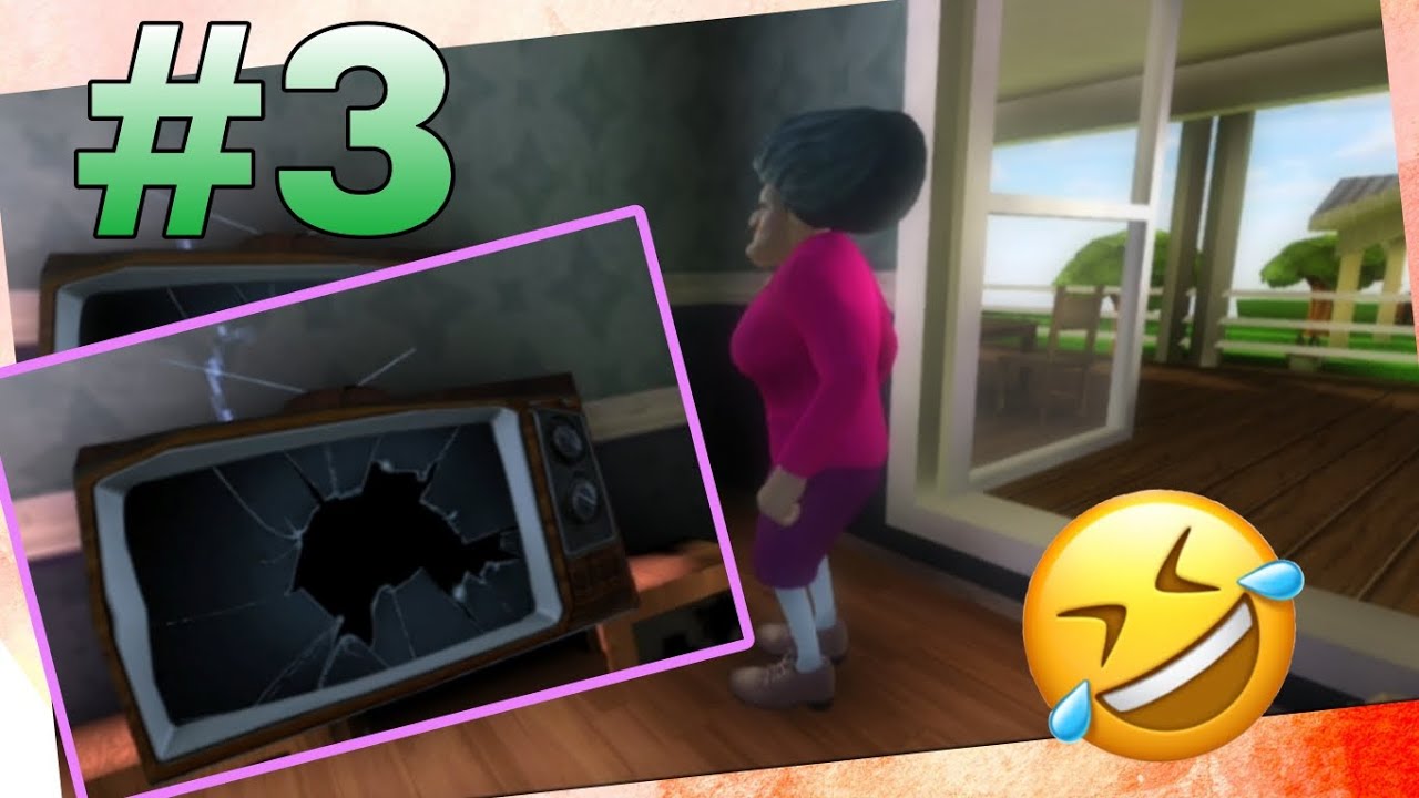 I broke Miss T's T.V. / Scary Teacher 3D/ #3 / #funny #manrade.😂