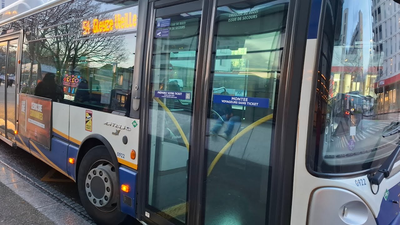 (Bus Toulouse ligne 54) Irisbus Citelis GNC n°0922, de Empalot à Herriot