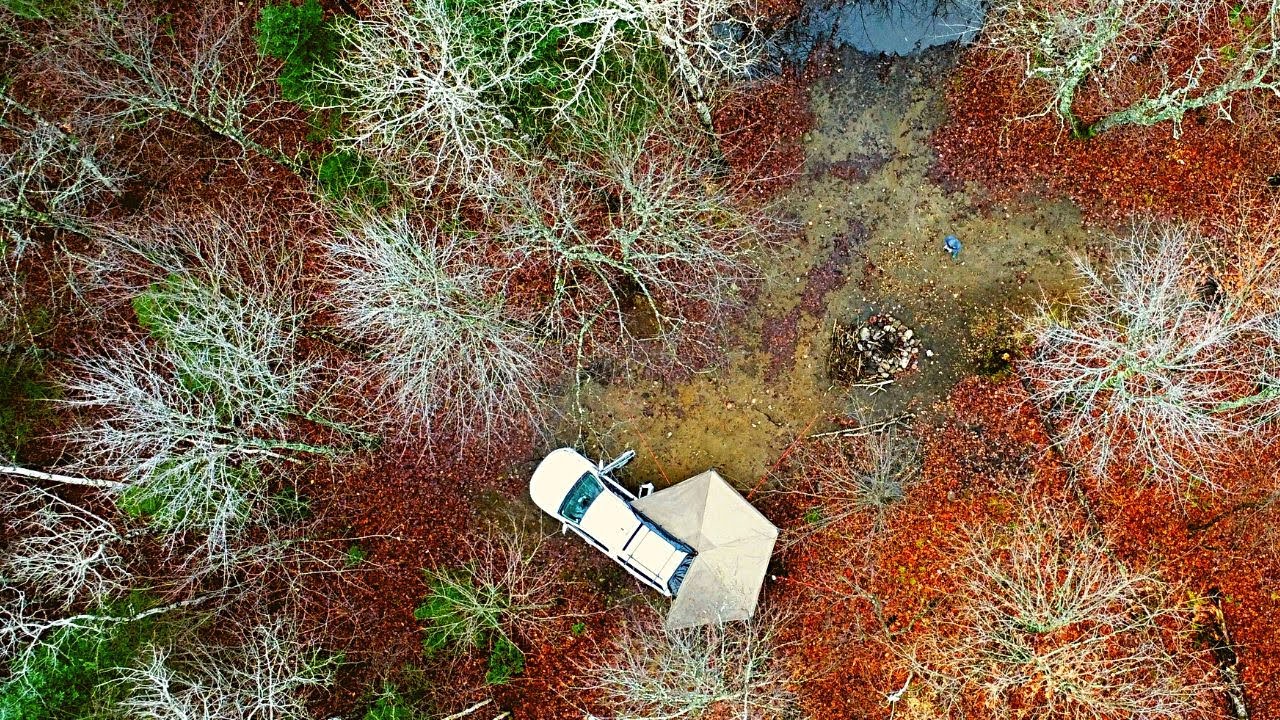 Off-Grid Solo Truck Camping in the White Mountains!