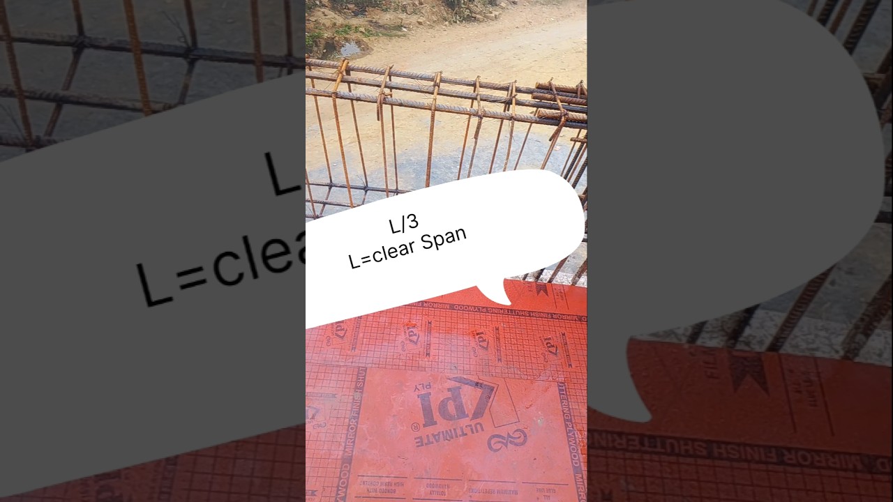 lapping zone in beam