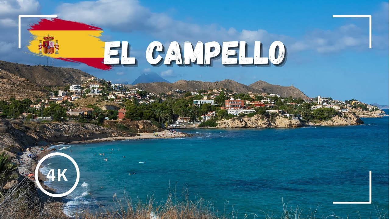 El Campello, Alicante | Walking Tour 4K