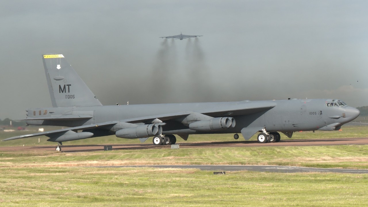 B52 bombers wait for a U2 spy plane before departing Europe ✈️