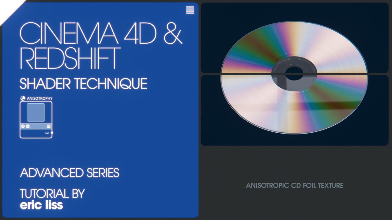 Advanced Anisotropic Effect: CD Foil Texture in Cinema 4D & Redshift - Part 3