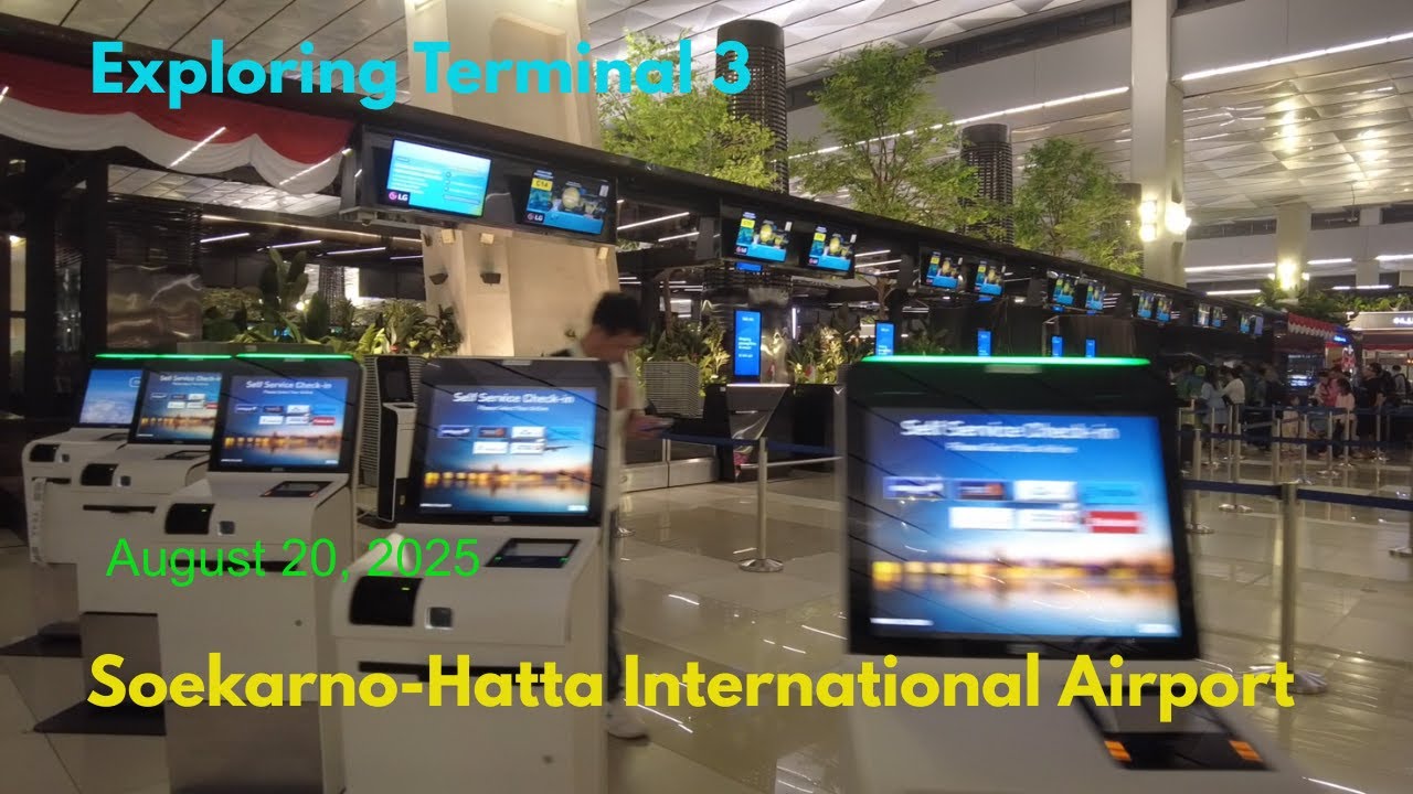 Exploring Terminal 3 Soekarno-Hatta International Airport, International Departures, August 20, 2025