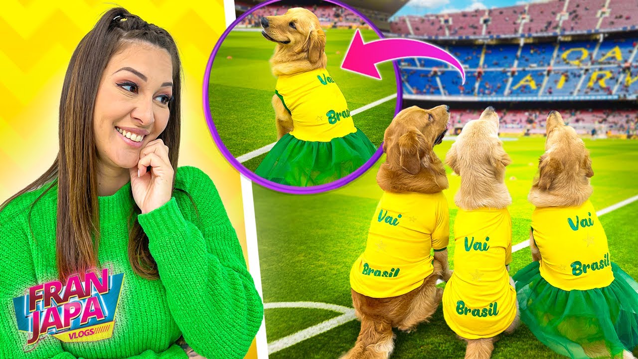 ARRUME-SE COMIGO PARA A COPA COM OS CACHORROS ! - Fran Japa