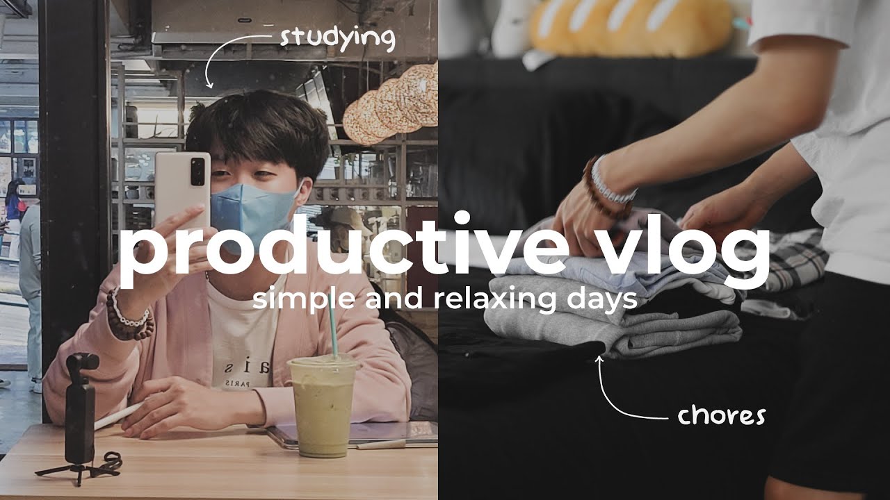 productive uni vlog | simple and relaxing days, studying in a cafe, dental school, cleaning
