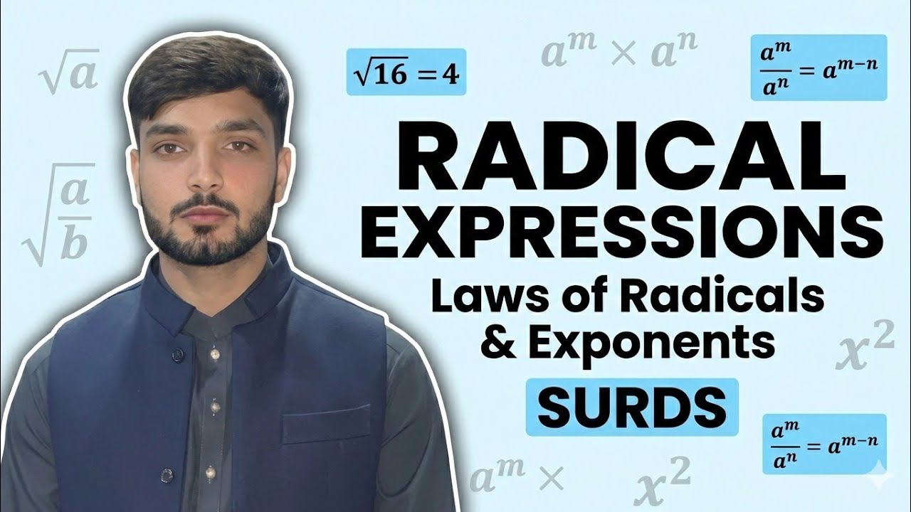 Radical Expression & Laws of Indices Explained | Radicand, Surds Full Concept | Class 9 Chapter 1