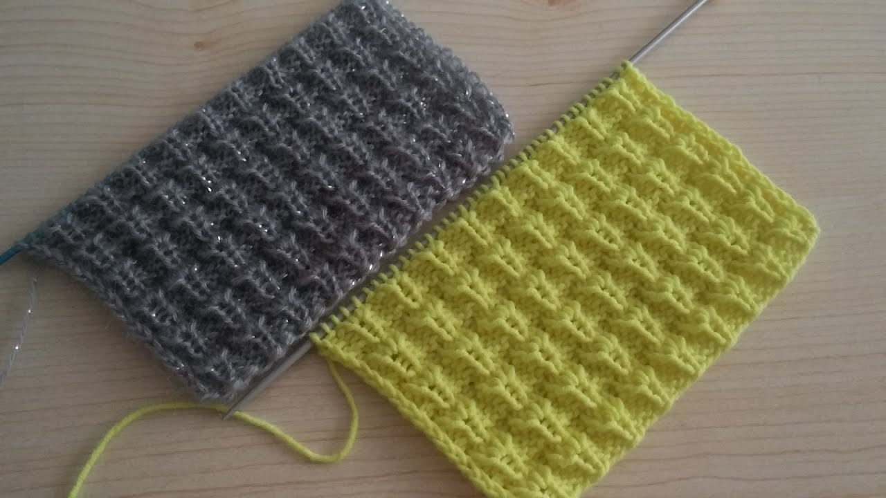 Lale örgü modeli yapılışı / Strickmuster / knitting patterns