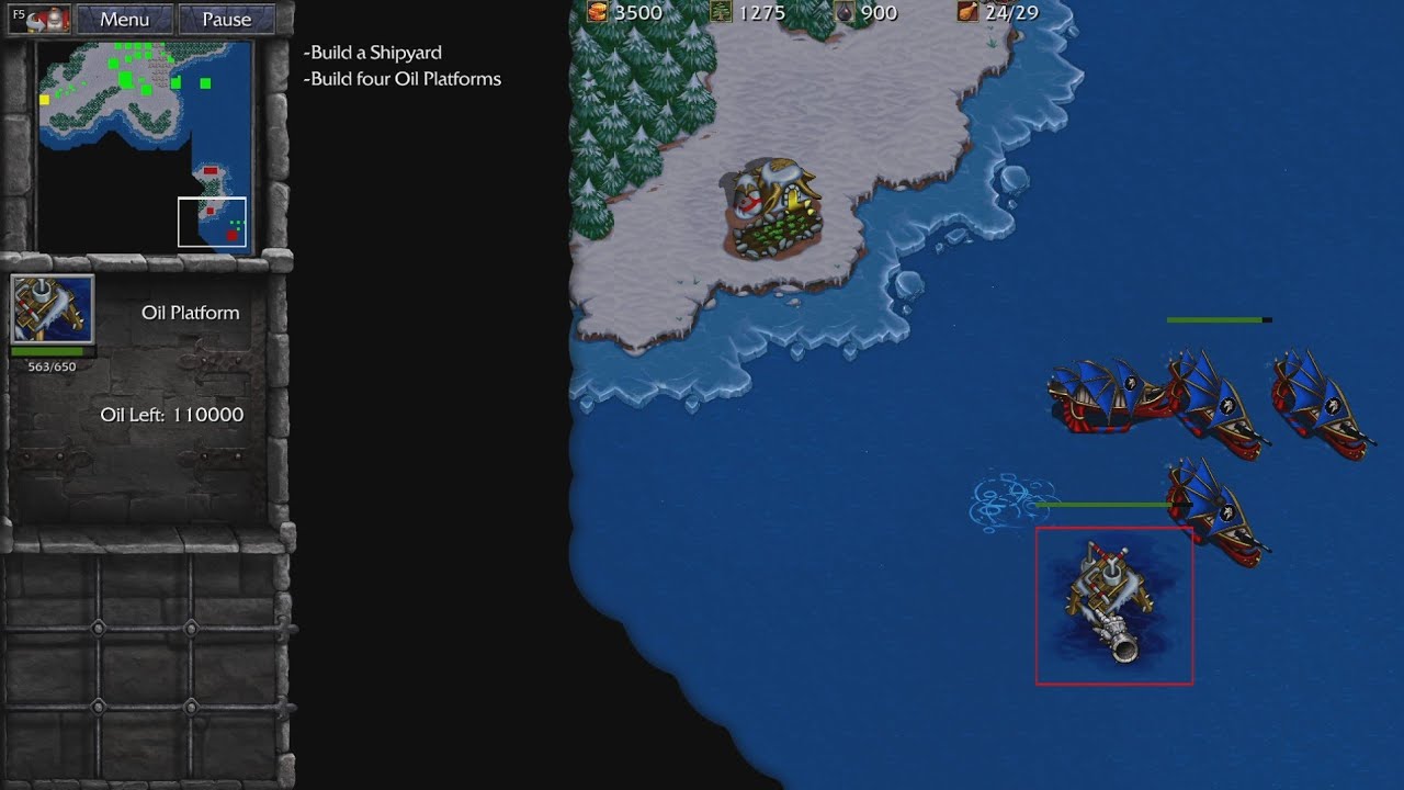 Warcraft 2 Remastered: Humans Mission 2: Ambush at Tarren Mill [No Commentary]