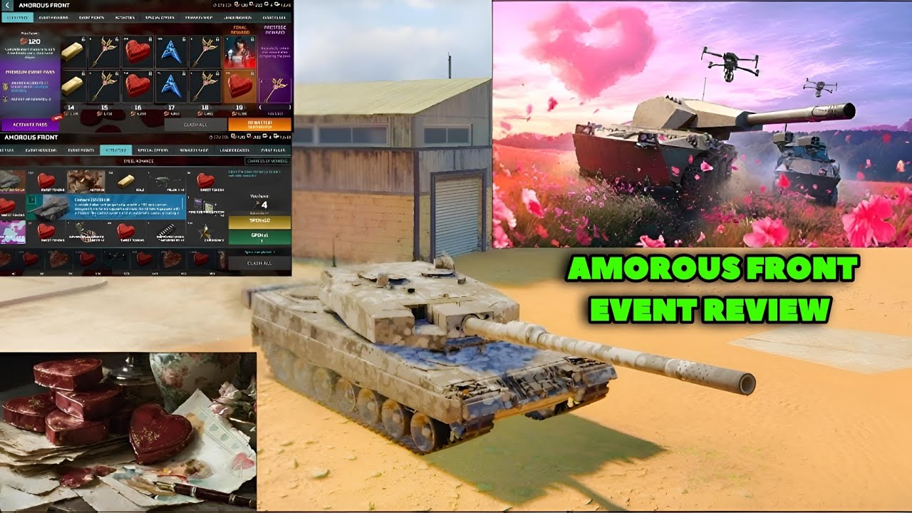 New event amorous front event gameplay review | Mwt tank battle#games