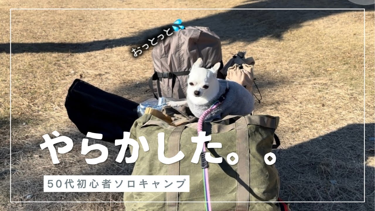 【冬ソロキャン】準備不足の結末。50代初心者の朝は切なかった
