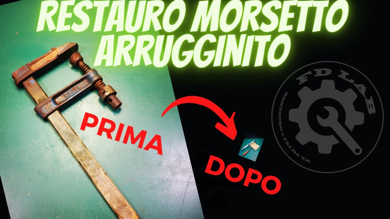 restauro morsetto arrugginito
