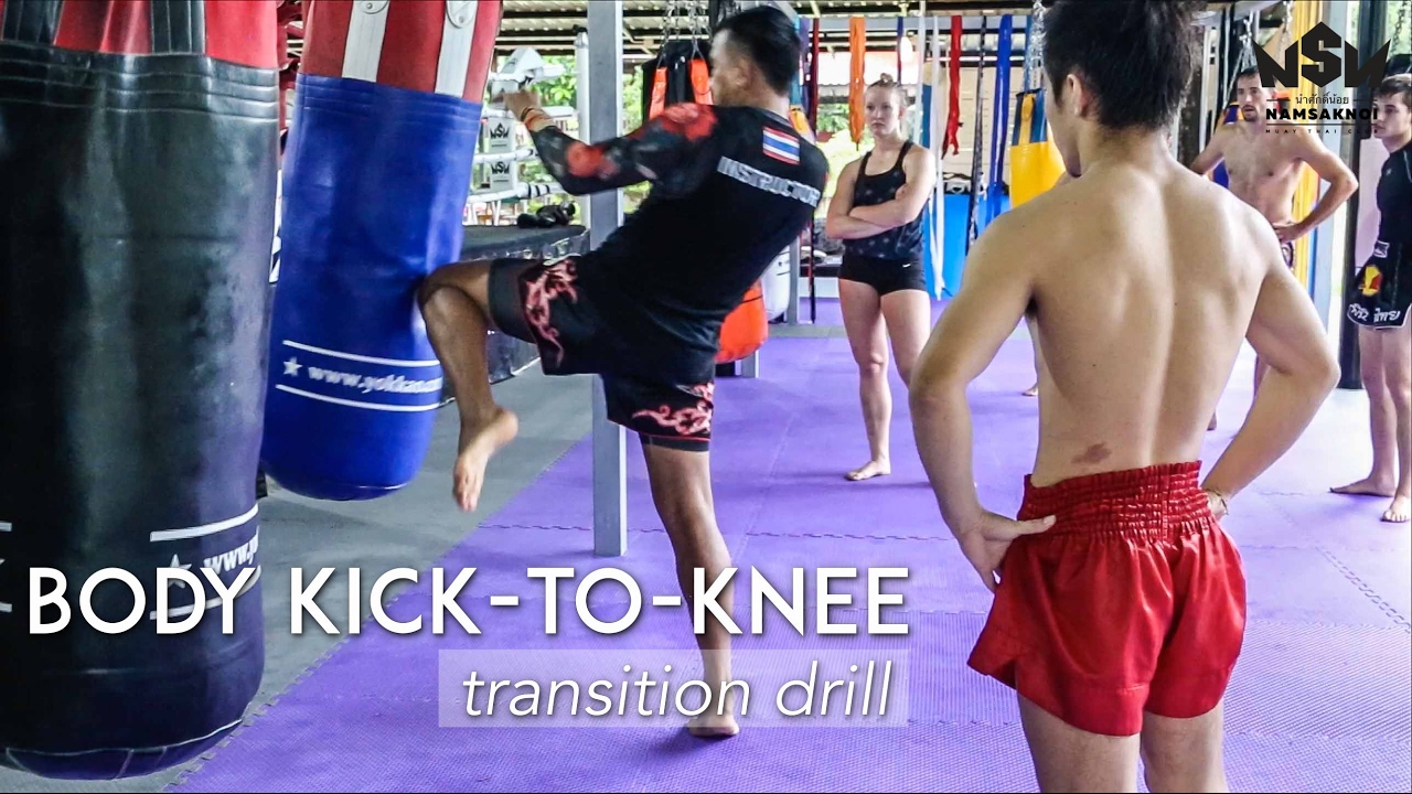 Kick-to-Knee Transition Drill | Namsaknoi Muay Thai