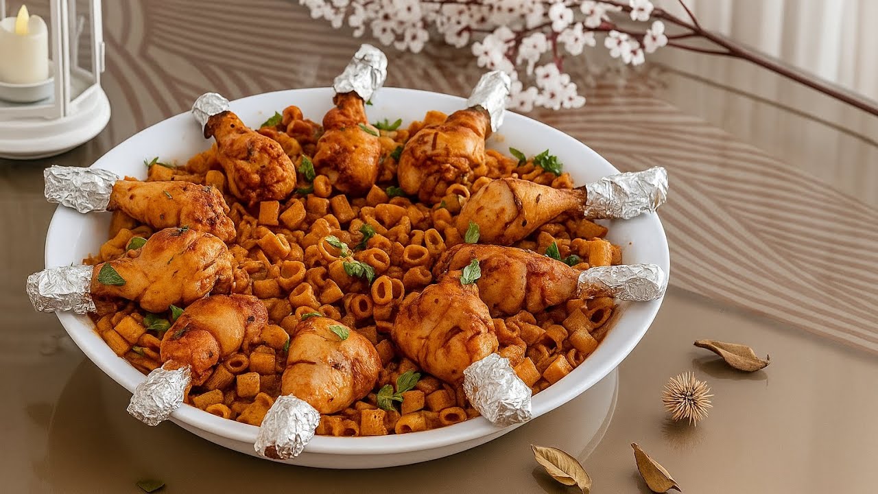 مكرونة ودجاج 🍗غدا صيفي منعش وسهل التحضير حيخلصك من حيرة كل يوم #ترند #اكسبلور #explore #وصفات #food 