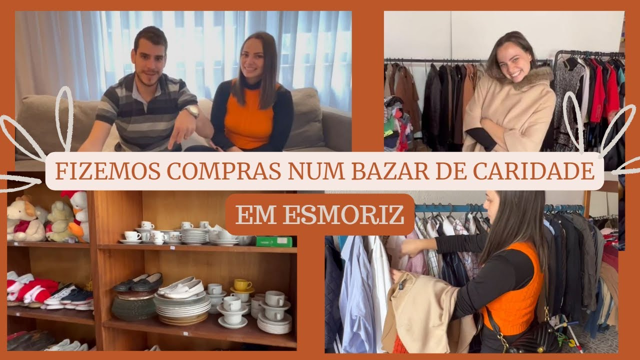 FOMOS EM UM BAZAR DE CARIDADE -  ESMORIZ PORTUGAL - 