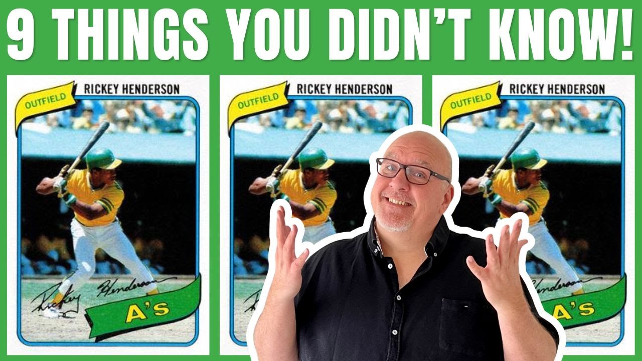⚾9 Amazing Facts About 1980 Topps Rickey Henderson Rookie Card⚾