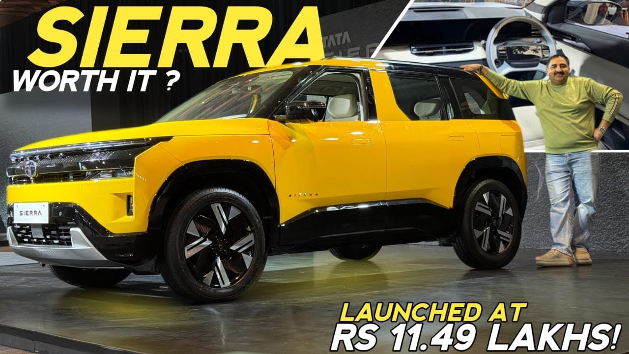 Tata Sierra @11.49 Lakhs | Worth The Price? 3 Engine Options | AWD,PETROL,DIESEL,HYBRID | #sierra 