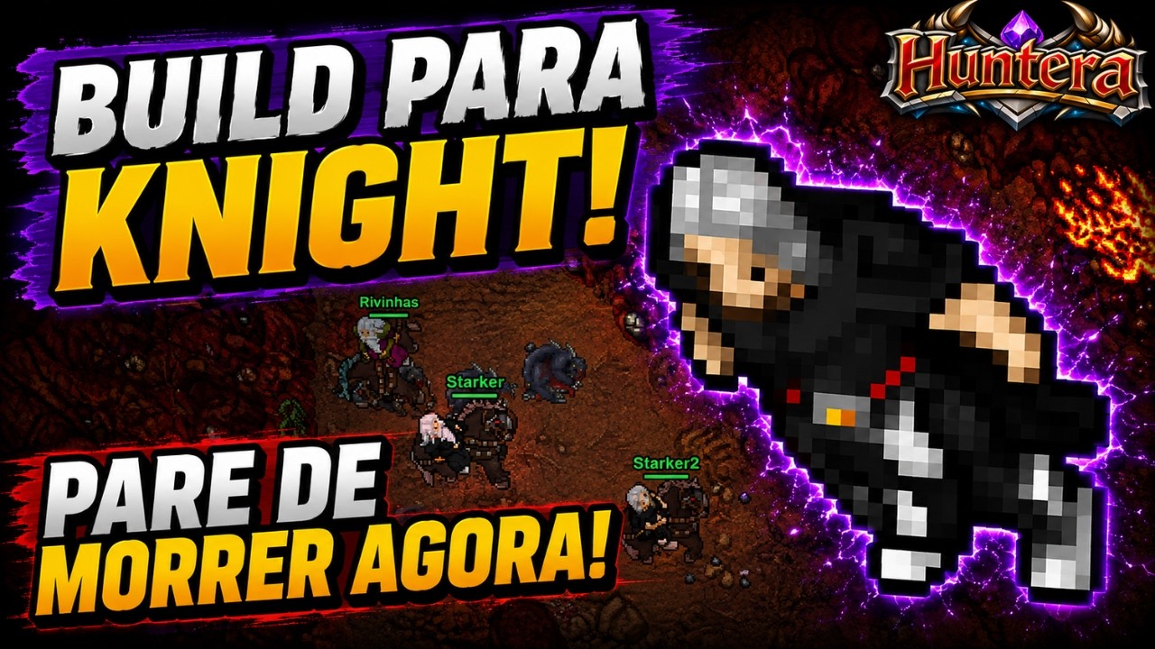 Huntera - TANKE MUITO com seu KNIGHT e pare de morrer! Build / Tutorial / Guia - Tibia Idle RMT OT