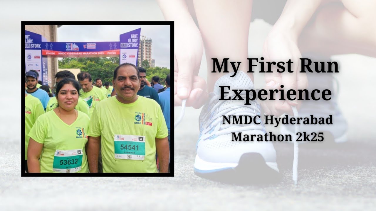 🏃‍♂️ My First 5K Run Experience | NMDC Hyderabad Marathon 2025 #fitnessmotivation  #hyderabadevents