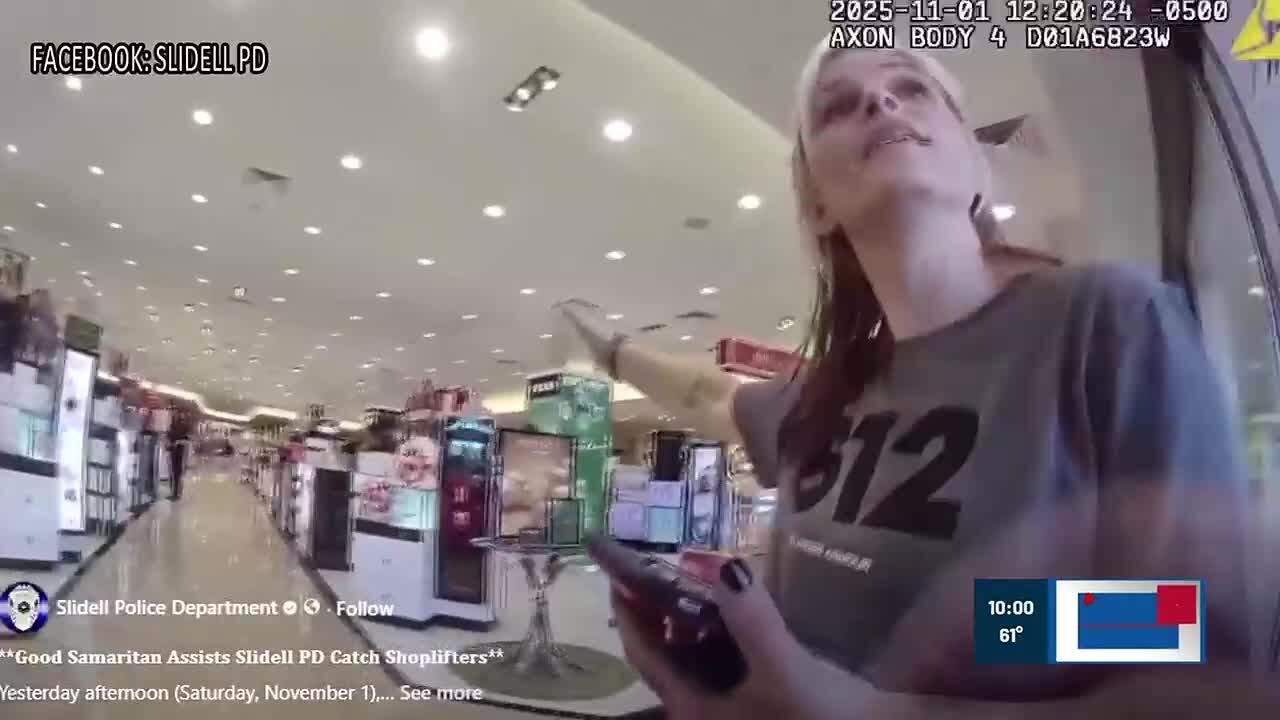 Video shows Slidell police officer jumping into civilian’s SUV to pursue alleged shoplifter