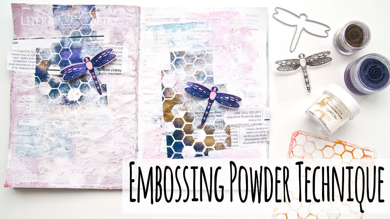 How to Use Embossing Powder With Stencils