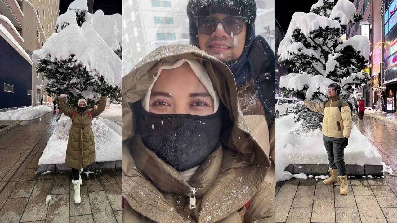 Badai Salju Sapporo mengubur jalan menuju 🐧 show, Winter Trip Japan 2026 [8/12] edisi 25 Jan