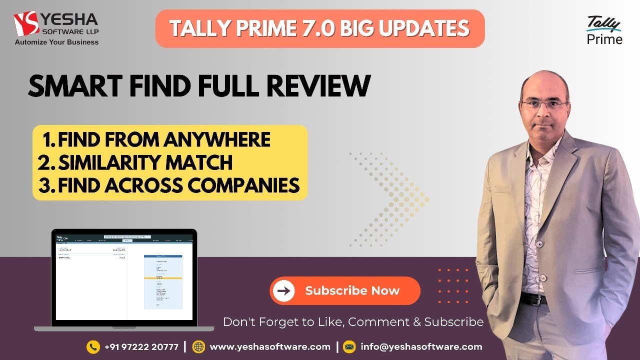 TallyPrime Smart Find Feature | अब Tally में कुछ भी तुरंत खोजें!