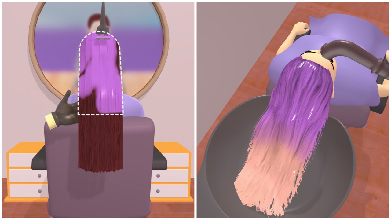PLAY MAKEOVER 3D GAME RAINBOW HAIR SALON #7 | GAME FOR GIRL | ANDROID/IOS