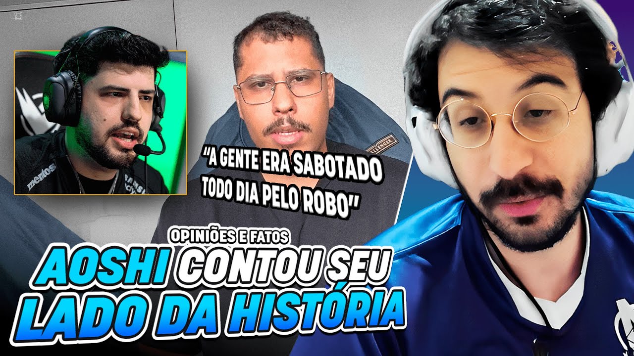 🚨 AOSHI RESPONDEU CRÍTICAS SOBRE SITUAÇÃO ENTRE ROBO, ROUTE e SHINI! REVOLTA REAGE!