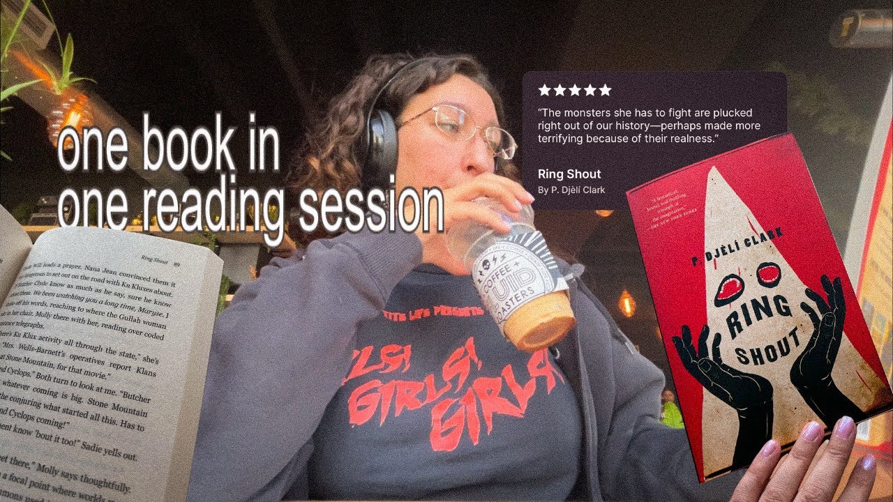 One Book In One Sitting: caf&eacute; reading vlog