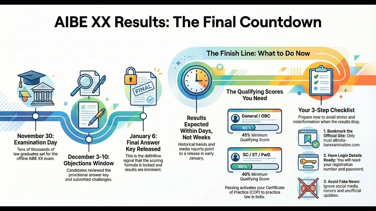 AIBE 20 Result Status Update | Expected Timeline Explained