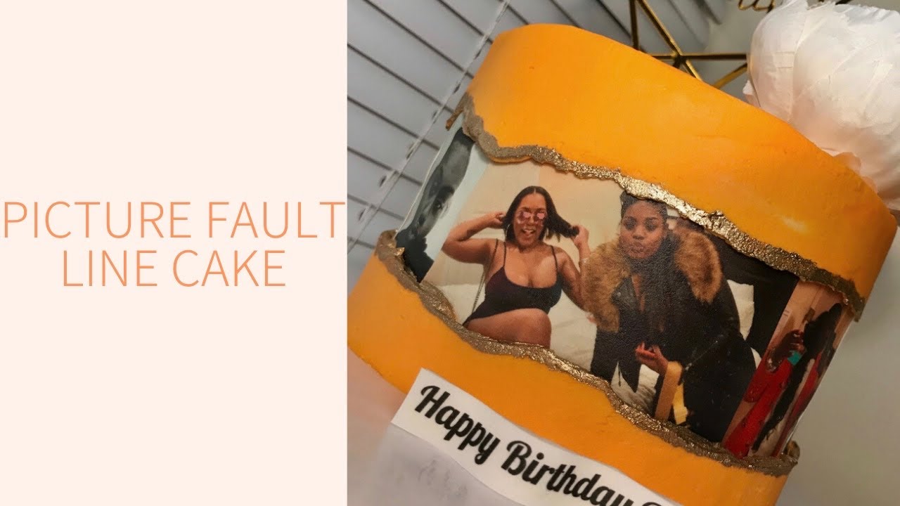 Picture Fault Line Cake | Tutorial