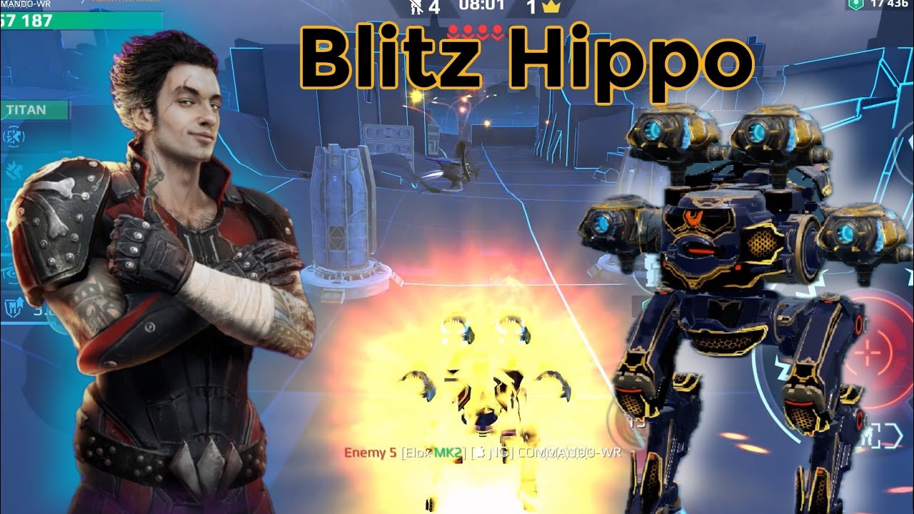 Blitz Hippo | Became stronger | War Robots Gameplay 