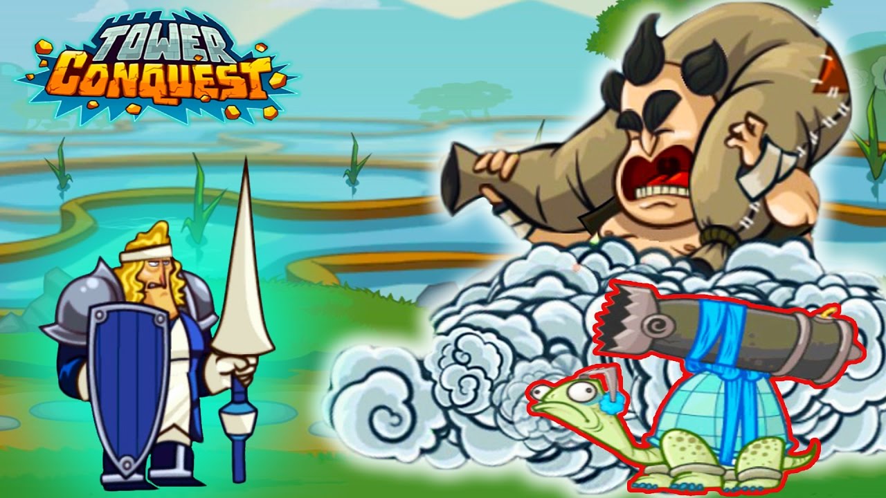 Tower Conquest ВОЗДУШНЫЙ БОСС и Новые ЮНИТЫ Мульт Игра для детей про БОИ и СРАЖЕНИЯ на АРЕНЕ