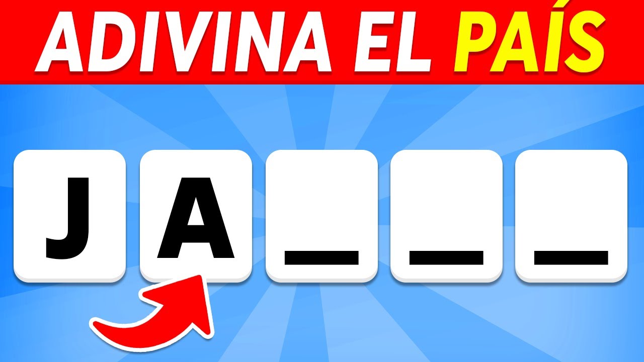 🌎 Adivina el PA&Iacute;S con las DOS PRIMERAS Letras 🤔🚩