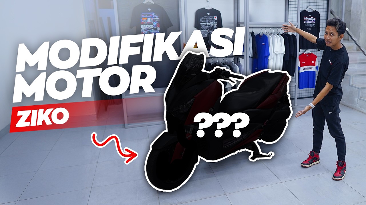 Bosen Modif Mobil, Ziko Cobain Modif Motor Untuk Pertama Kalinya‼️
