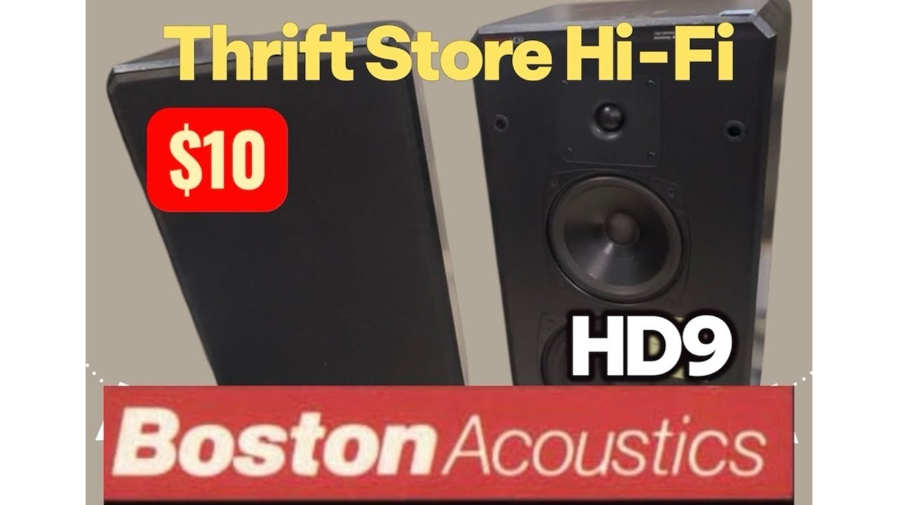 Boston Acoustics HD9 Thrift Store $10 Bargain and repair!