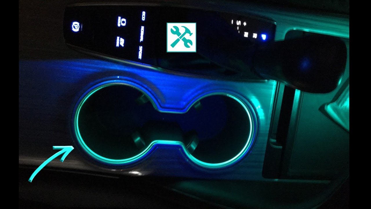 How To install CUP holder AMBIENT light? 🛠 💡