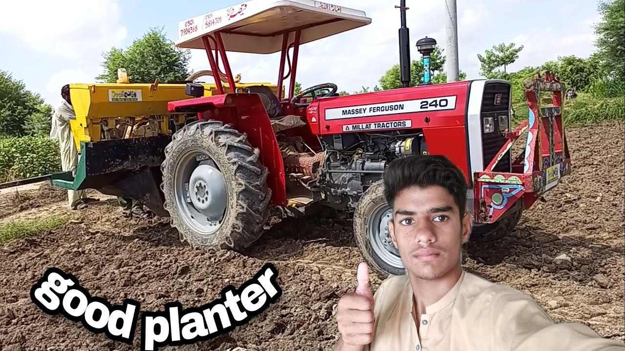 MF 240 Ke Upar Planter Ki Performance(New Tractor 240 21 Model)