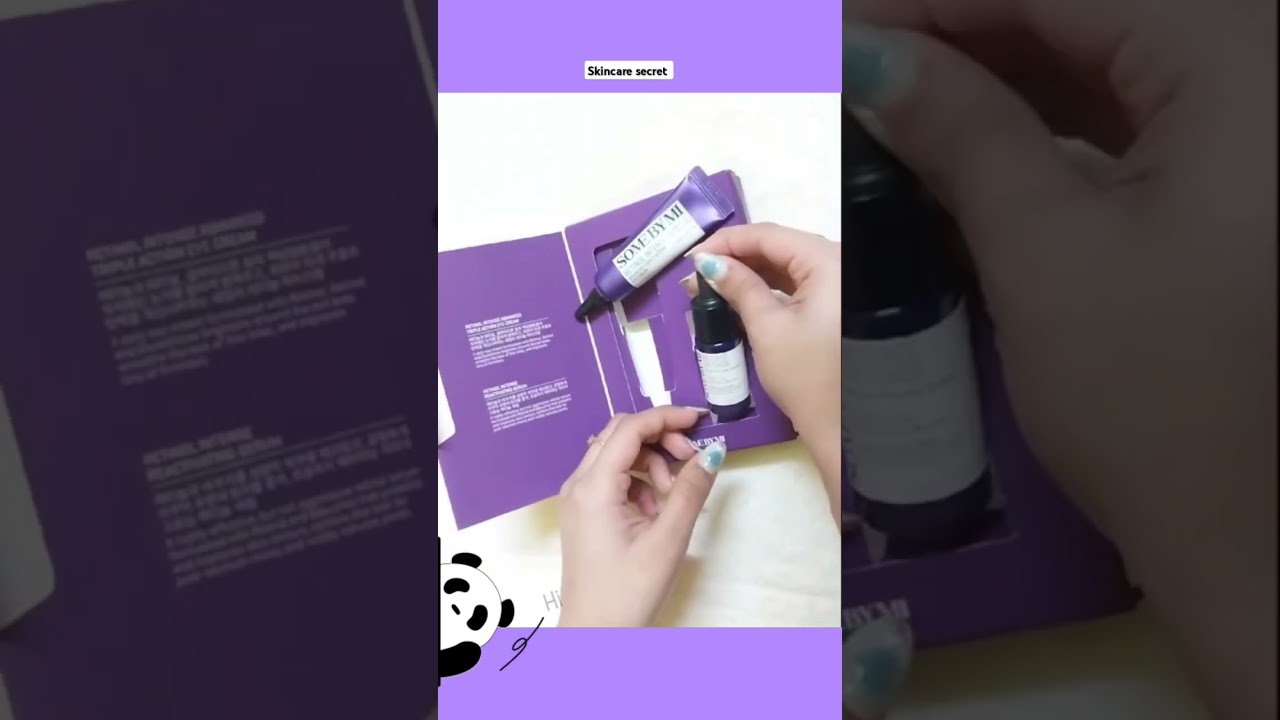viral some by mi Retinol Intense trial kit 🎀#like #skincareroutine #koreanskincare 🌸