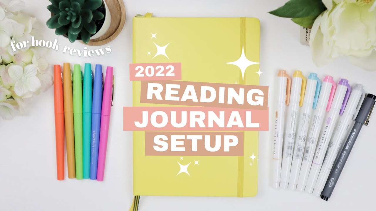 2022 Reading Journal Setup 📚 How we take notes on books. Reading Journal Flip Through [CC]