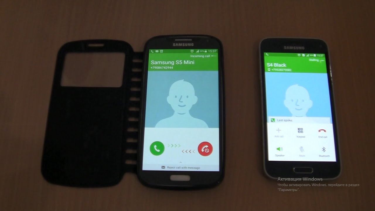 Over the Horizon Incoming+Outgoing call at the Same Time Samsung Galaxy S4 Black cover+S5 mini
