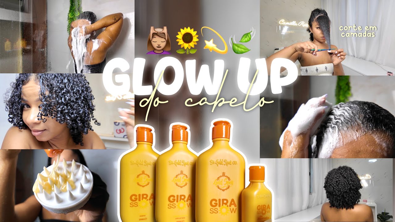 Glow up do cabelo🌻💆🏽‍♀️💫🍃| hair care , corte em camadas e finalização 