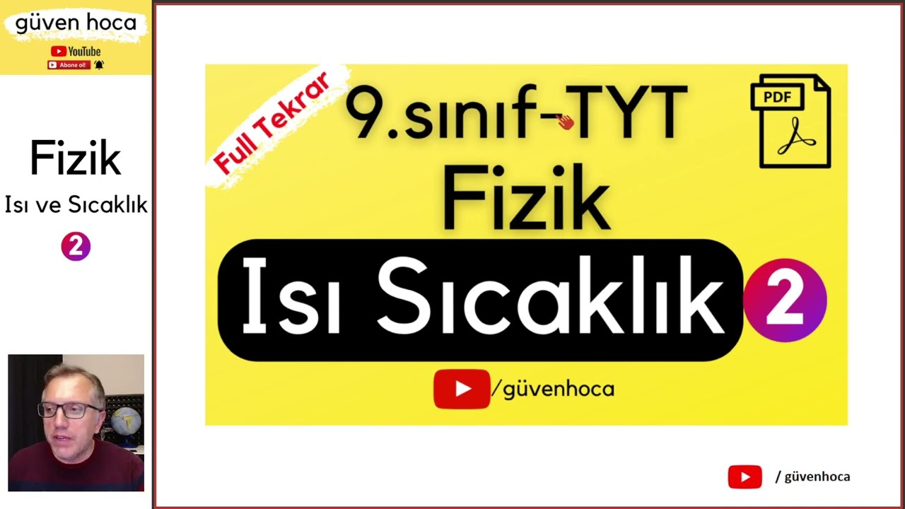 Isı ve Sıcaklık Konu Anlatımı -2 | PDF + TYT Fizik