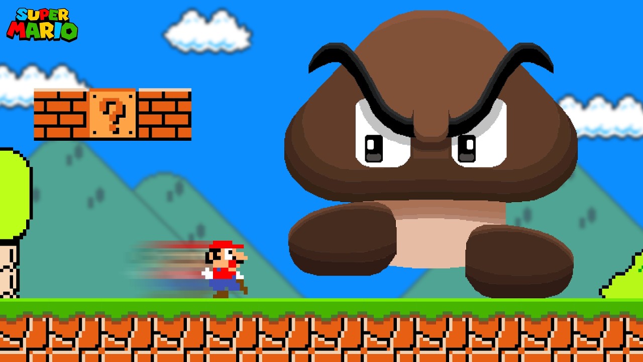 Super Mario Bros., but Mario Can ONLY Move Right...