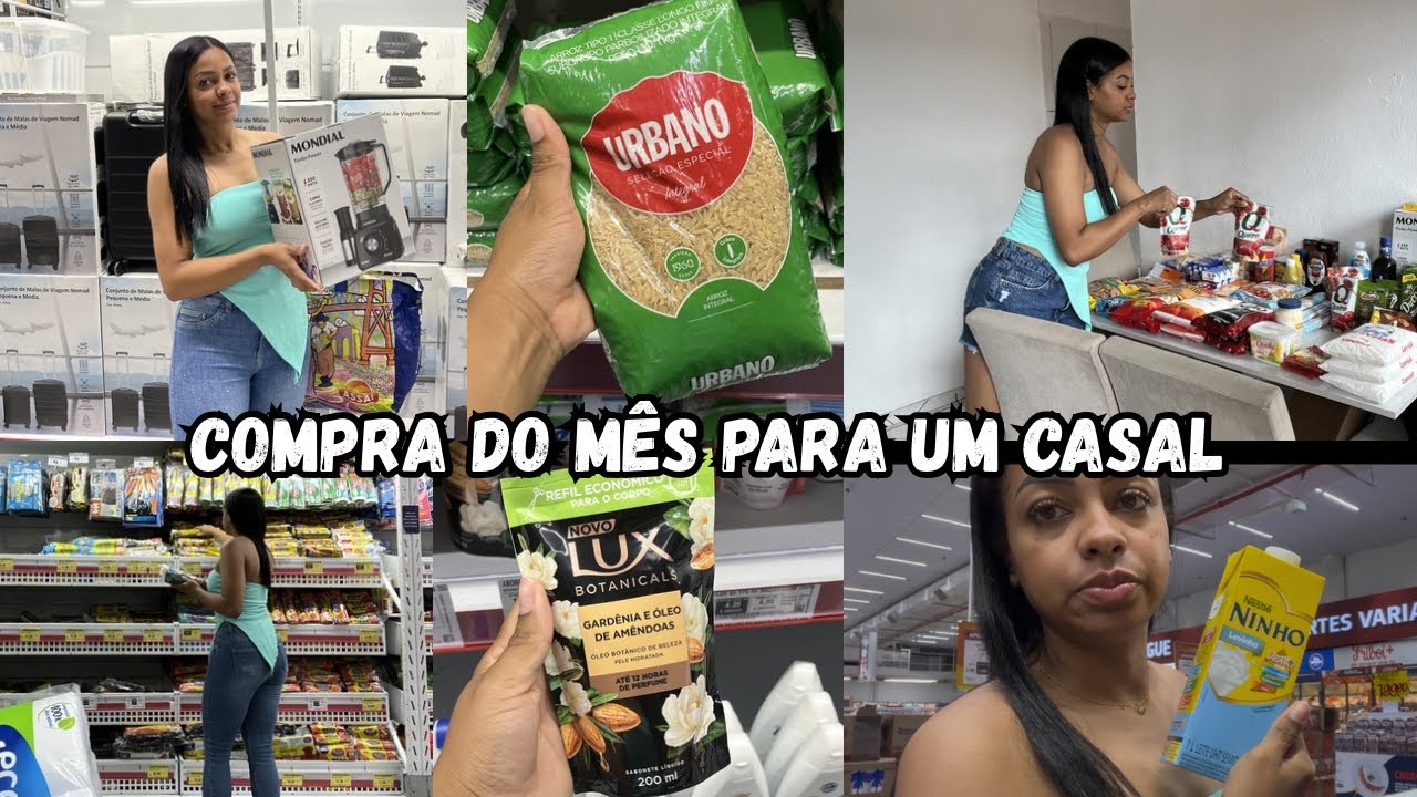 COMPRA DO MÊS PARA UM CASAL NO ASSAÍ ATACADISTA 