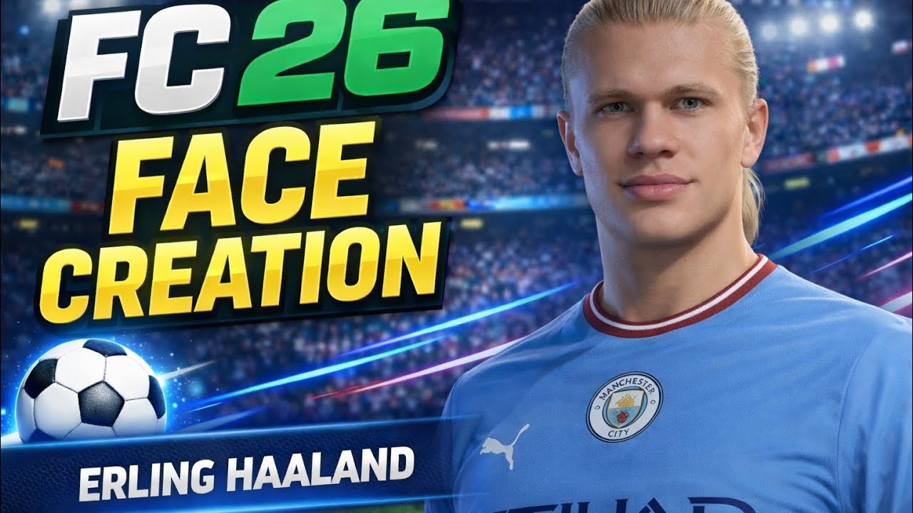 FC 26 Erling Haaland Face Tutorial | Creation