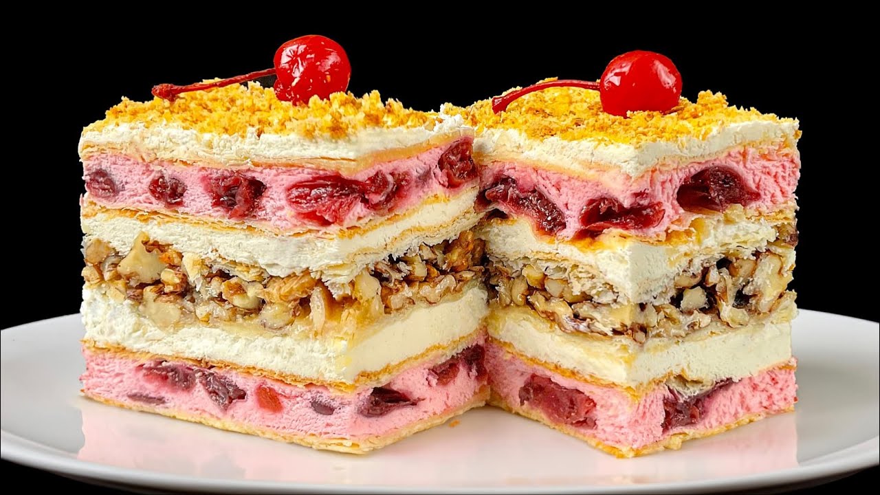 🍰ВИШНЕВИЙ ГРИЛЬЯЖ🍰вам за нього БУДУТЬ ДУЖЕ ДЯКУВАТИ🍰рецепт пляцка