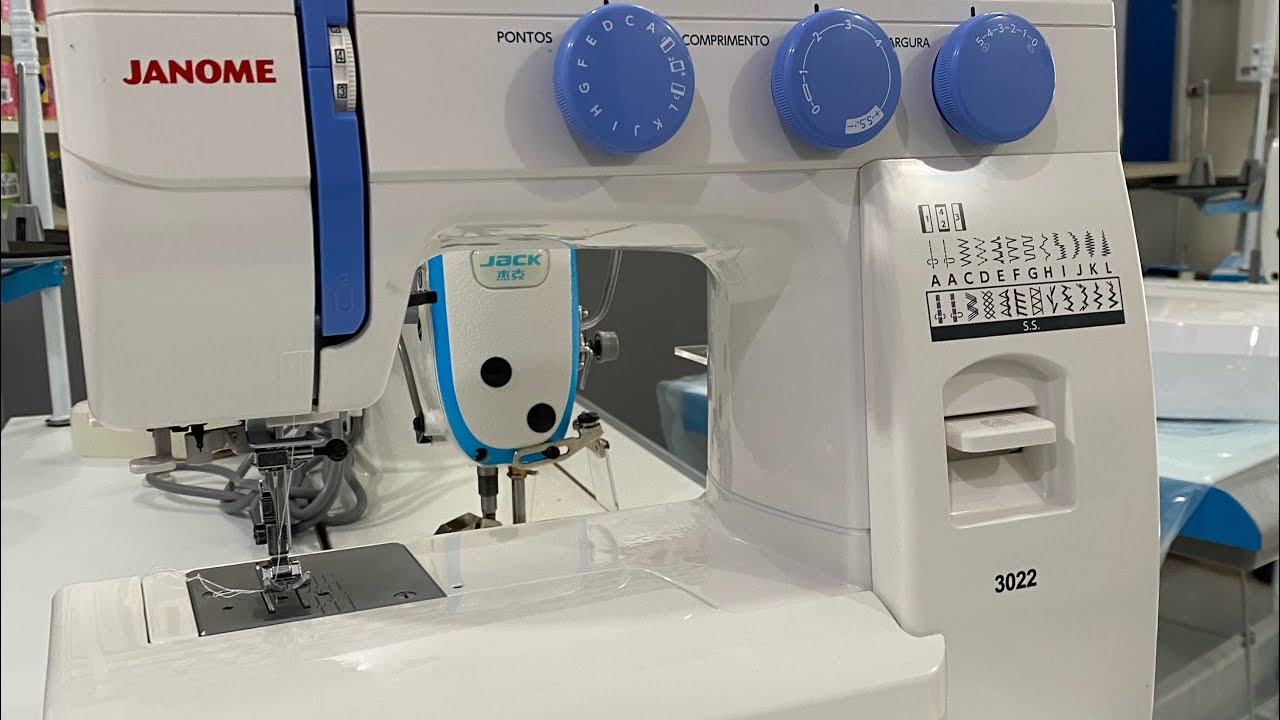 TUDO SOBRA A MÁQUINA DE COSTURA JANOME 3022