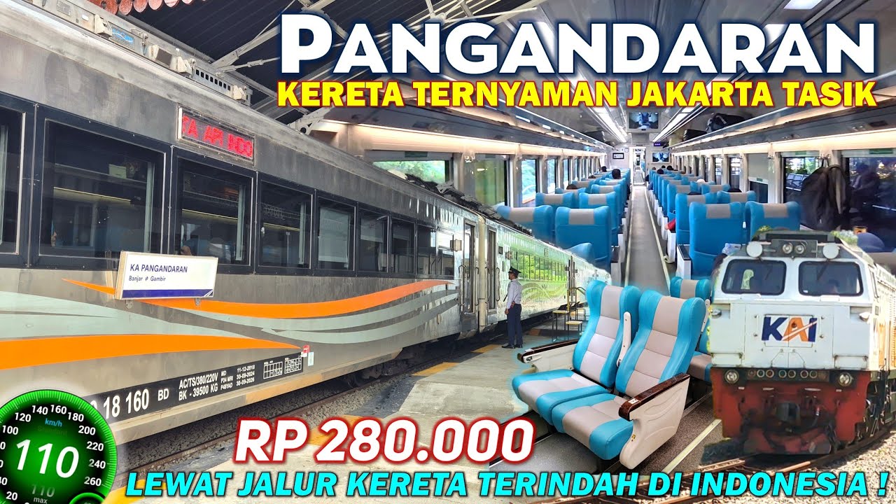 KERETA TERNYAMAN JAKARTA TASIKMALAYA !! Naik KA Pangandaran Eksekutif, Kereta Mudik Cepat ke Tasik !